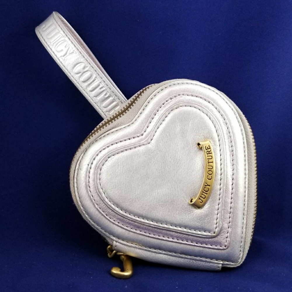 Juicy Couture Leather Heart wristlet